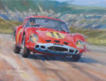 Ferrari GTO motor racing artwork