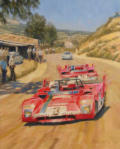 race car artwork Ferrari Targa Florio