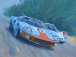 Ford GT40 auto racing artwork