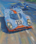 motor racing art Porsche 917 Le Mans