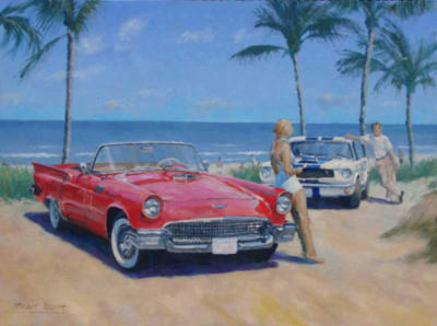 Ford Thunderbird classic car art