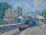 Bristol-Portishead branchline painting, oil on canvas, 14" x 18"