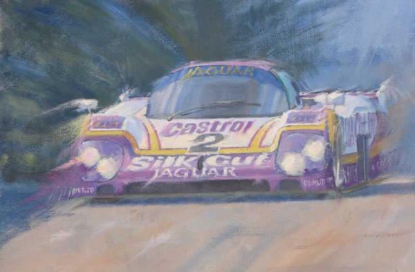 Race car painting Jaguar XJR9