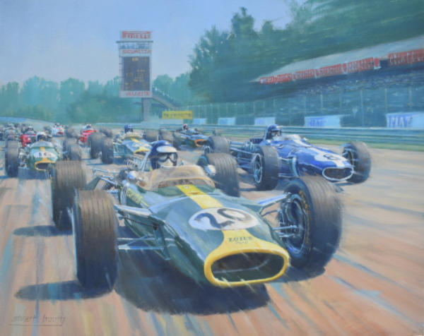 Jim Clark Italian Grand Prix painting