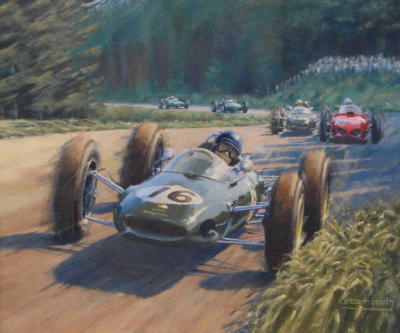 Jim Clark Lotus 25 painting