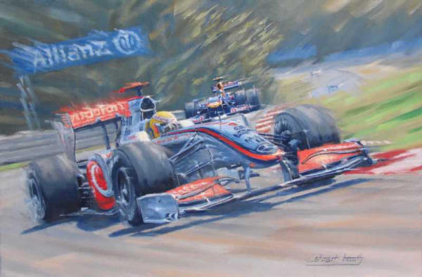 Lewis Hamilton McLaren fine art print