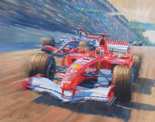 Michael Schumacher Ferrari print