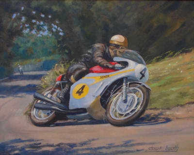 Mike Hailwood original painting