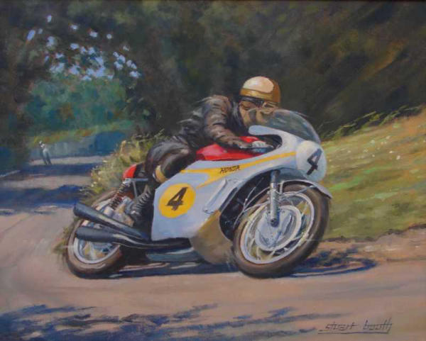 Mike Hailwood original painting