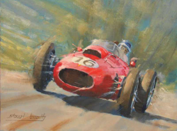 Mike Hawthorn motor racing painting