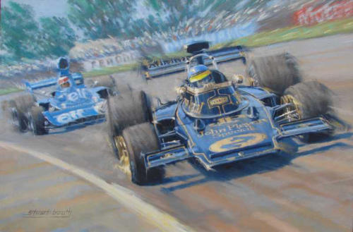 Ronnie Peterson JPS Lotus 72 print
