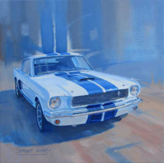 Auto painting Ford Shelby Mustang