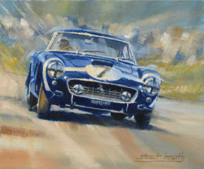 painting Ferrari 250GT Stirling Moss